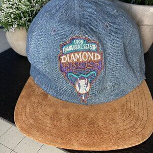 ARIZONA DIAMONDBACKS INAUGURRAL HAT FROM 3/31/1998. GAME 1, SEASON 1, (54)